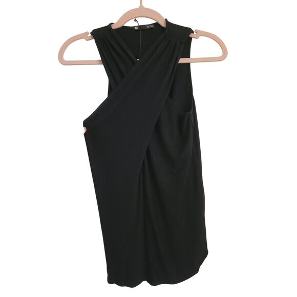 NWT Revolve Krisa Black Crossover Sleeveless Tank XS - Picture 1 of 5